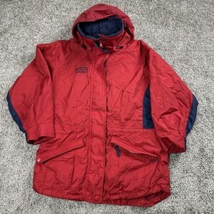 VTG Columbia LL Bean Jacket Womens Small Hooded Parka Coat 90s Gorpcore Outdoors